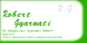 robert gyarmati business card